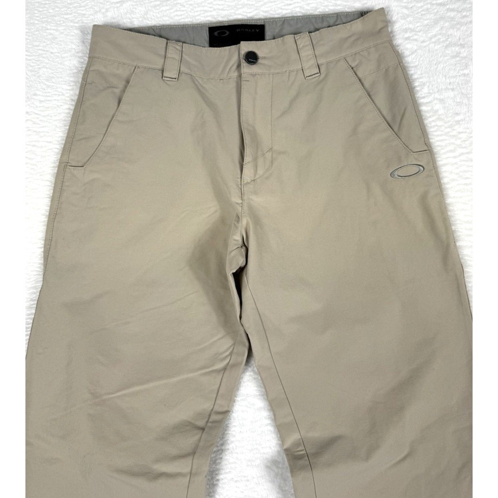 Oakley Golf Performance Pants Mens Beige 30x32 (Fits 30"x 29") Stretch Golf